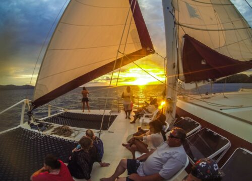 Catamaran Sunset Sailing Tour on the Marlin del Ray